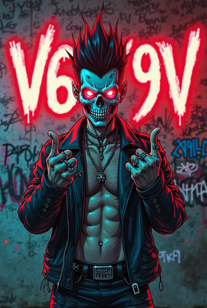 text saying "Here we go", Wild Stag Zombie King, Mysterious thriller, Colorful, Vintage style, (T-shirt design), Masterpiece realistic volumetric light