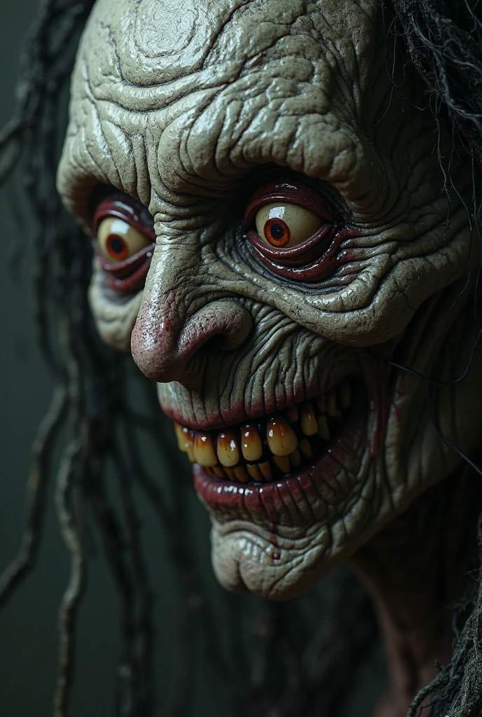 Dappled Light, photo portrait of a character, Miniature diorama macro photography,a sculpture made of moldy zombies bodies on a birthday party having fun with spiders larvas and miss world photorealistic, 8k, scifi, grimdark, neuromancer, scifi, death,, colorful, realistic eyes, dreamy magical atmosphere, (skin texture), (film grain), (warm hue, warm tone), cinematic light, side lighting,