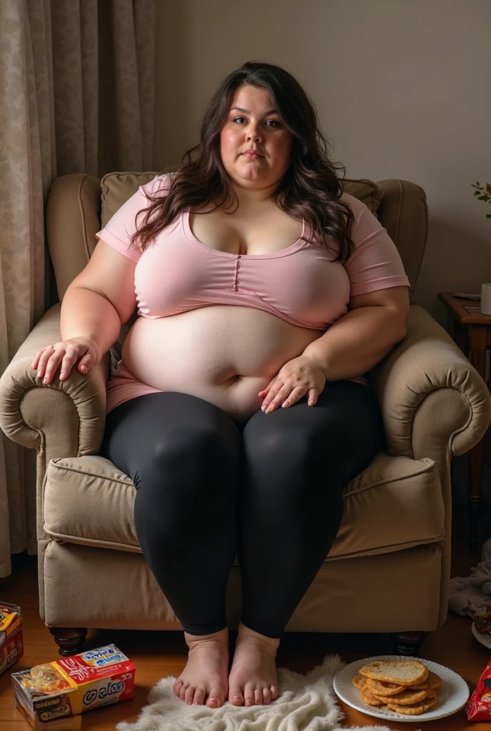 a very fat 10 years girl , obese , extremely obese , sitting on sofa , (best quality,4k,8k,highres,masterpiece:1.2),ultra-detailed,(realistic,photorealistic,photo-realistic:1.37),HDR,UHD,studio lighting,ultra-fine painting,sharp focus,physically-based rendering,extreme detail description,professional,vivid colors,bokeh,dark,moody,dramatic lighting