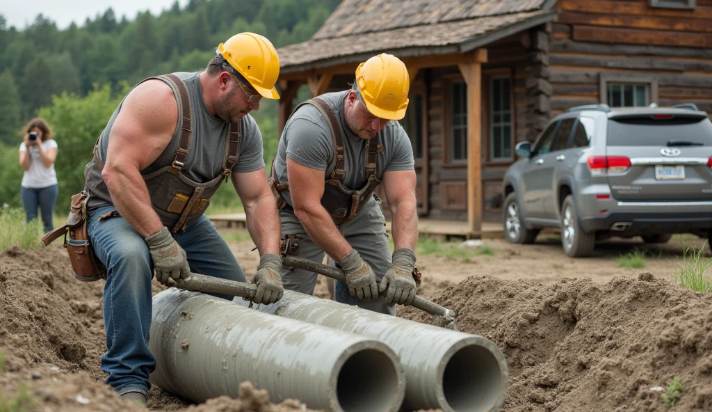 two bros, two  dirty sweaty mechanics, dirty, workgear, wearing overalls ,and caps and  boots <lora:100_Workgear_Lora_v1.3_XL:0.5>, ((no_background)), rubber boots, dielectric gloves, big biceps, blurred background, bromance