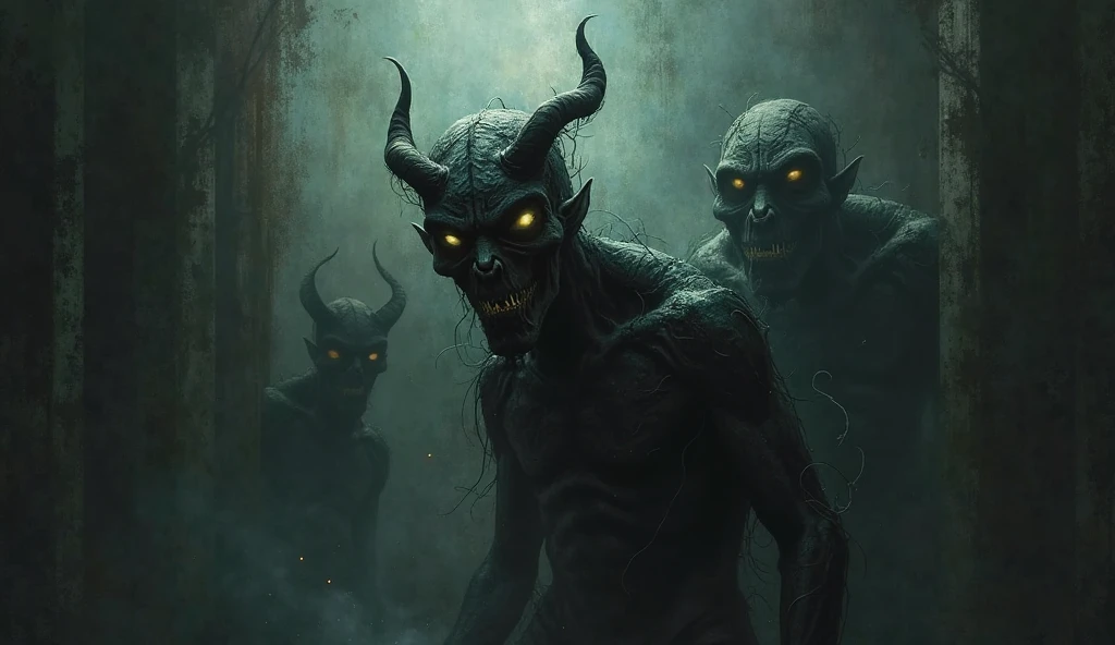 Infidel jinns usually display creepy and frightening aspects., with abnormal or horrible physical characteristics in accordance with their evil and deceitful nature.