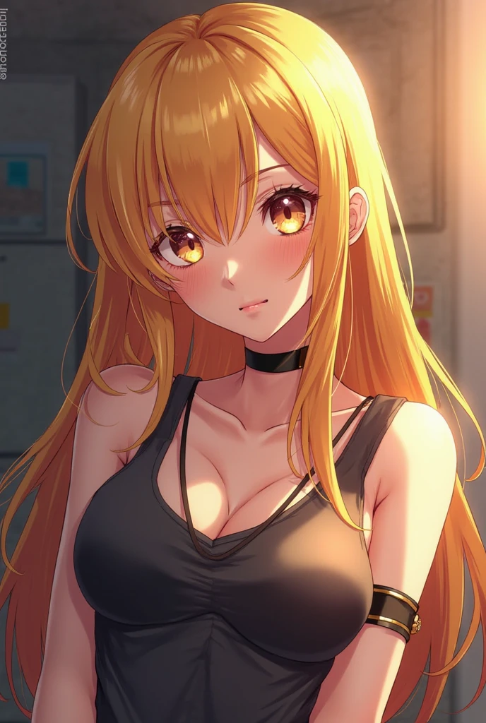 Optimal，masterpiece，High resolution，highest quality，hyper hd，Super detailed，award-winning，16k，alone，（Upper body），correct anatomy，Beautiful Cyberpunk Girl，cowboy shot、cute face，，blonde、long hair、twin tails、Braid, hair line，（（scarlet eyes）），long eyelashes，drooping corners of the eyes，white skin，shoot from the side, ((See-through camisole:1.5)), ((transparent nipples))、Rocket , ((big breasts)),（because I&#39;thin），