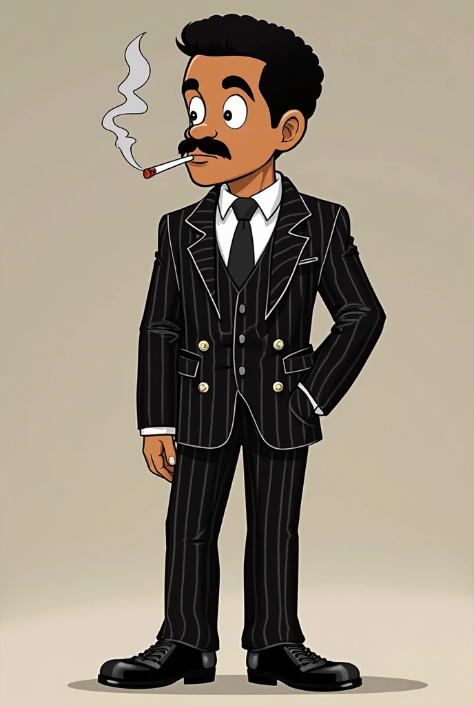 score_9, score_8_up, score_7_up, rating_explicit, (best quality:1.1), masterpiece, detailed, highres, 8k, Cobra Bubbles, black man, dark skin, sunglasses, bald, middle aged, earrings, full body view, black suit, beach