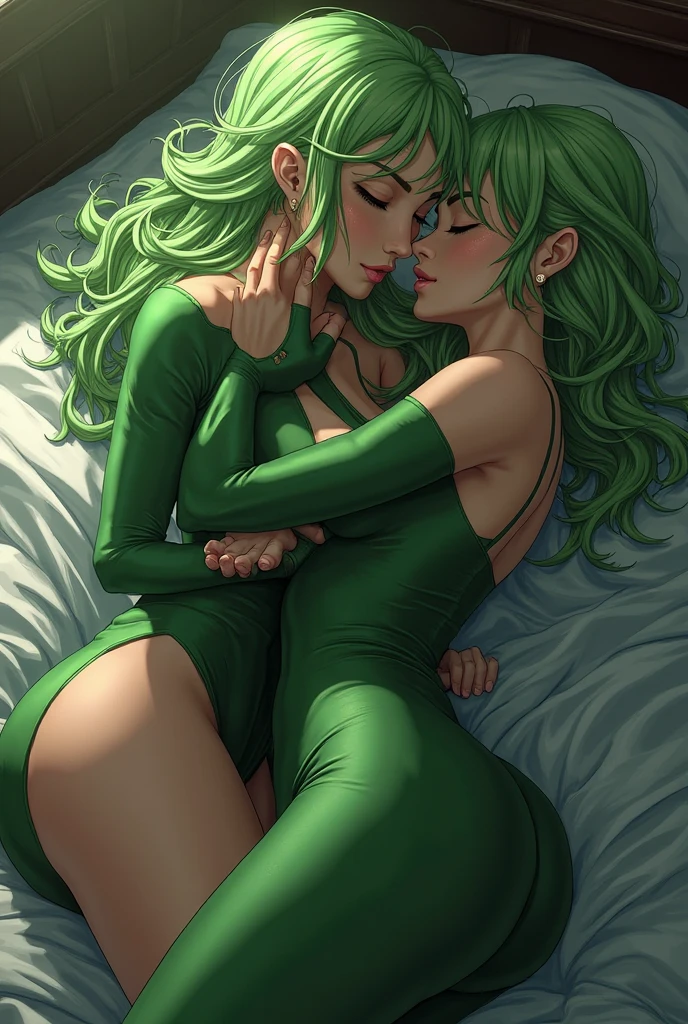 one-girl，masterpiece level work，Best Picture Quality，Facing the camera，wide smile; spiderman suit with leggins，Raised sexy，look back at the camera，long greem hair，perfect bodies，in a room，，Off-the-shoulder attire。Large breasts, big ass (masterpiece, best quality:1.2), cowboy shot, solo, 1girl, fubuki, s,, green hair, massive ass, huge breasts, small waist, sexy, masterpiece, well drawn face one-girl，masterpiece level work，Best Picture Quality，; spiderman suit with leggins，Raised sexy，look back at the camera，long whitr hair，perfect bodies，in a room，Green hair，Off-the-shoulder attire。Large breasts, big ass, full bodysuit from spiderman, laying in bed,(1.femele、Solo)、ultra-realistic capture、very detailed、High resolution 16k human skin close-up、Skin texture must be natural、detailed：Pores can be identified in detail、skin looks healthy、Uniform color tone、use natural light and colors、((Full body photo shoot))、(bright background)、(natural pose)、(calm expression)、(soft lighting)、(realistic eyes)、(Exquisite makeup)、(long hair)、(perfectly delicate features)、(elegant posture)、(smooth skin)、 (well-detailed hands) 、(Bright colors)、(fine details)、(very detailedな服)、(sharp focus)、(professional photos)、(studio lighting)、Summer knitted sweater、Mini Pencil Skirt、、Get on all fours、Hand in hand、Stick out your butt in pantyhose、A big ass that seems jiggly and soft、Viewer&#39;s perspective、With a seductive look、Show me your tilted ass、Suite Room、dimly lit bedroom、indirect lighting、Rear view、buckshot ((Shoulder length straight bob hair)),((bun hair)),extremely detremely detailed CG),(((8K))),the wallpaper,((Extremely Delicately Beautiful)),(((tmasterpiece))),(((Best quality))),(((超A high resolution))),beautiful light up，Perfect lightning,realistic shaded，[A high resolution],(Smooth and flawless fair skin:1.5),Facial details are extremely delicate,ultra - detailed,one-girl,Alone,small heads,petty face,Clear face,Delicatemakeup,(laughingly:1.2),horny face,drooling,tongue out