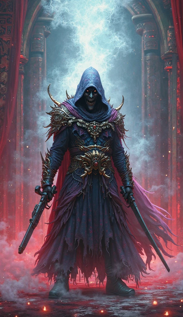 ((intricate details)),dark fantasy (/style/), (fearful, scary),
(old male armoured scull:1.2),(infernal periwinkle eyes),(4k texture with scratches:1.2),
, hdr, sharp focus, cinematic, trending on artstation, (realistic:1.2),