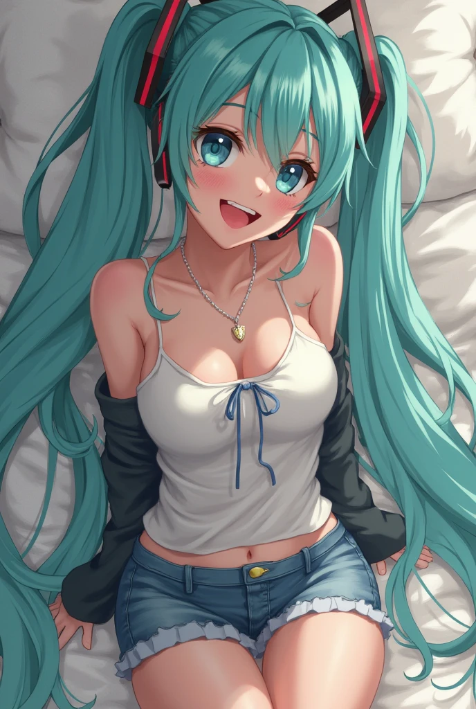 masterpiece, best quality,realistic,absurdres,1girl,looking at viewer, tongue, ahg, ahegao, living room, skinny, aqua hoodie, off the shoulder, dark blue hair, ponytail,