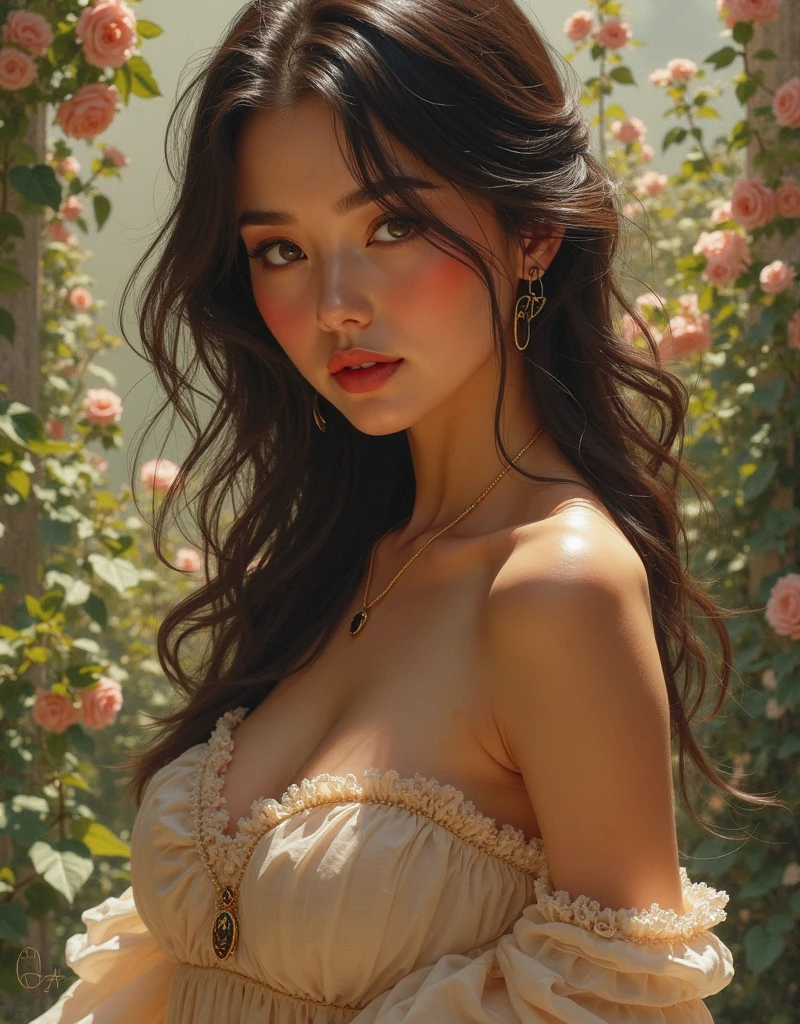 （closeup cleavage：1.5），（sface focus：2），（???? ???styled:1.5),
（（Lateral face：2）），（1女孩被soft_light：1.5包围），（The light from the back window is backlighted：1.8），（illuminating），（Flowing fabric：1.3），（（Floral_summer_dress：1.5），（Straw_hat：1.3）），
（tmasterpiece）， realisticlying， HDR， highly  detailed， 8k， RAW photogr，
Environmental occlusion，naturey，Harmonious composition，a warm color palette，fine art photography，masterpiece, best quality, student, shaved_pussy, cowgirl_position, no bra, large breasts, sex, uncensored, absurdres,