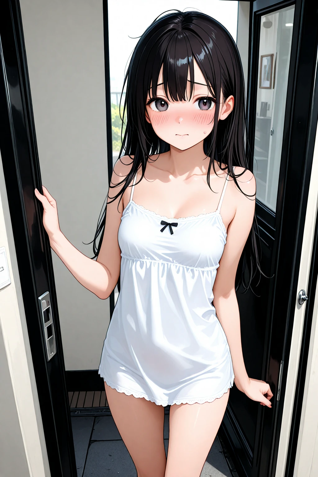 1girl in、AS-Adult、Underwear、Cute underwear、Upper body portrait、