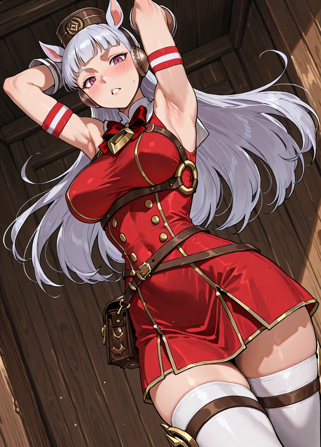masterpiece, best quality, very aesthetic, absurdres,1girl, gold ship \(umamusume\), umamusume, full body