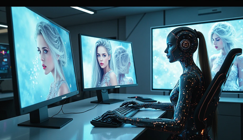 Reimagines the artificial intelligence of a space odyssey operating in bunkers, where he has the responsibility of choosing the humans fit to repopulate the planet Earth. Just one more suggestion, that humans are not seen and that deferred ideas are seen on the screens, some where the planet is destroyed, But in others you see the rebirth of paradise.