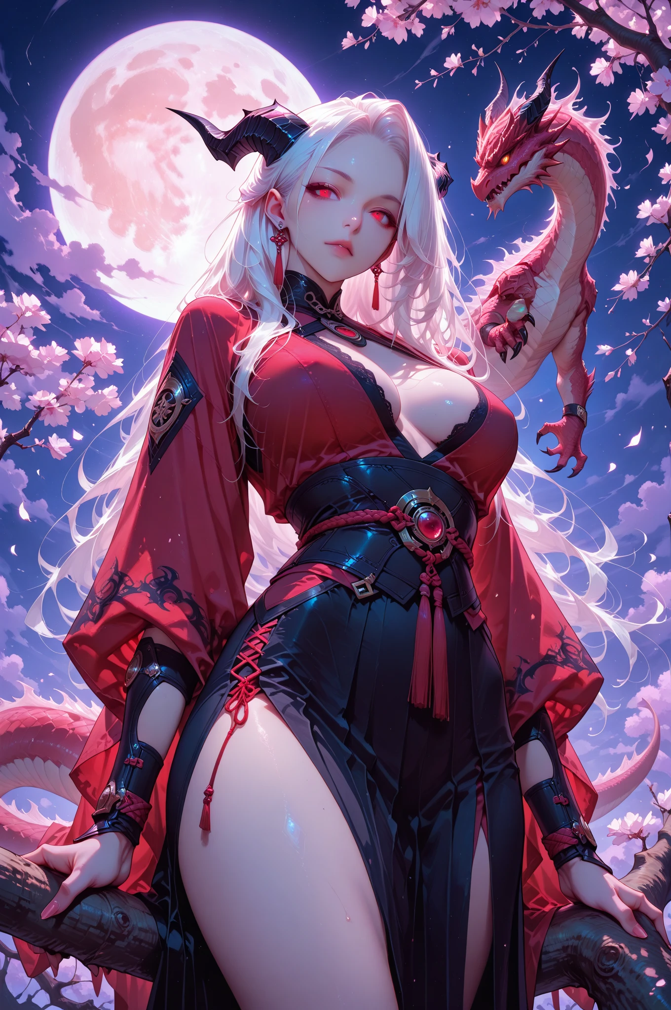 huge tit,Red Black Dragon Maiden,fullnude