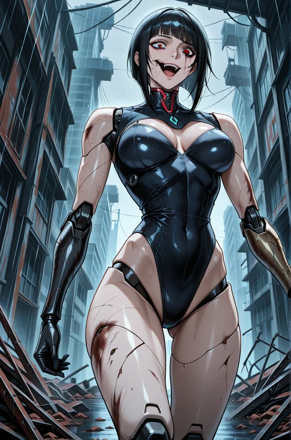 Masterpiece, Ultra extremely detailed, Insanely Definition - quality, 8k, (vibrant colors,vibrant theme), (intricate), full body , NSFW beautiful woman on all fours, tentacles wrapped around legs, tentacles wrapped around arm, penetrated from behind, professional artwork, detailed eyes, beautiful eyes, beautiful face, large breasts, blush, thick thighs, legs spread apart, short hair, beautifully detailed background, bdsm, wet body, surrounded by tentacles, body wrapped in tentacles, grabbing tentacles, tentacle penetrating, many tentacles, tentacle inside, muscular body, muscular arms, muscular legs, toned body, abs, goth, black lipstick, makeup, makeup on face, pleasure, pleasured expression, lying in bed, milk leaking from breasts, splattered everywhere, vaginal penetration, eyeliner, black lips, science fiction, sci-fi, cyberpunk, neon lights, freckles, tan lines, tanned skin, thick tentacle sliding into , robotic limbs, robotic arms, robotic legs, cyborg, cyborg woman, cybernetic