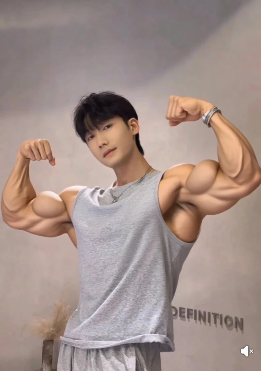 slim and muscular, Muscular Abs