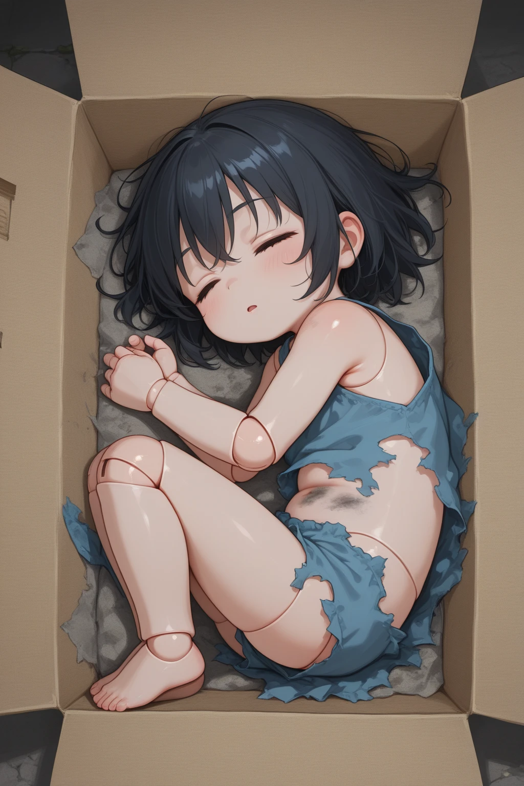 NSFW,1girl ,UHD, retina, ccurate, anatomically correct, super detail, high details, high quality, best quality, HD, 4K, 2d cel anime, {{{katou megumi}}}, {{saenai heroine no sodatekata}},{{{mkm1, short hair}}},( medium breasts ,naked ,topless ,pussy ),nipple ,go commando, braless ,transformation,{{She straightened her body and legs, and entered the box , A beautiful large box}},{{A large quantity of dildos , Close your legs , Lower your legs , She is sleeping ,Peaceful sleeping face ,closed eyes }},lying back on box ,Close one's legs