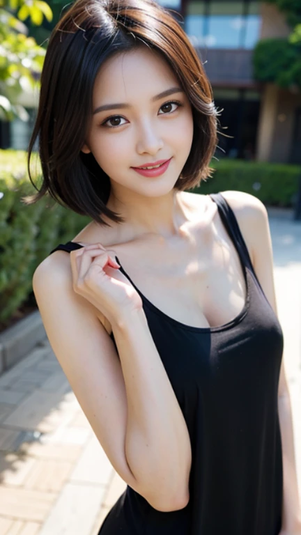 Random pose, Mix 4, (8K, Raw photo, Highest quality, masterpiece: 1.45), (Realistic, Photorealistic: 1.37), One Girl, cute, Laughter、Cityscape, night, Professional Lighting, Plain,garden,Photon Mapping, Radio City, Physically Based Rendering, Gradient black hair, Gray Hair, Hair Straight Bob Cut,Gal,Handsome, With a girl, Big ample breasts,(Nurse uniform:1.4、Long legs),Highest qualityの写真, High resolution, 1080P, (Clear Face), (Detailed face description), (Detailed hand description), (masterpiece), Lifelike, Extreme light and shadow, Disheveled Hair, masterpiece, Rich details, (Beautiful Faces), (Highest qualityの写真), (masterpiece), Look in front of you, Thin clavicle,Emphasis on armpits、Show lower milk,Nipple erection、Thin tear troughs、