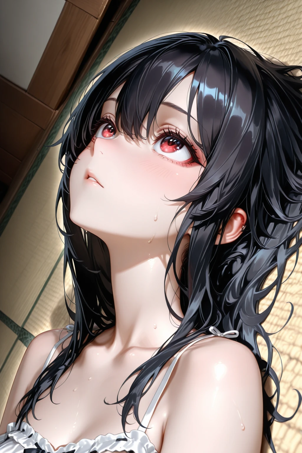 masterpiece,Highest quality,Super quality,Dark hair color,nude,Living room of the house,Teasing his younger brother、nude写真、Detailed eyes、Detailed lips、Beautifully detailed face、Wavy black hair、standing together facing the camera、(Highest quality、4K、8k、High resolution、masterpiece:1.2)、Super detailed、HDR、uhd、Sharp Focus、Extremely detailed、professional、Bokeh、Portrait