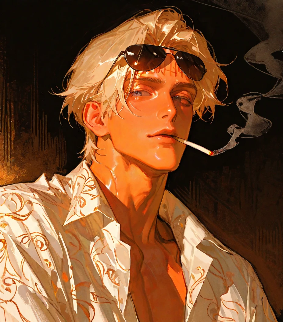 Philosopher smoking