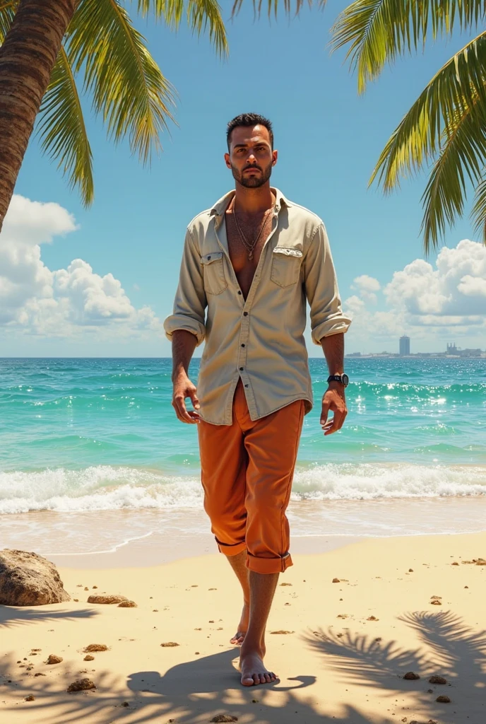 (((sexy gorgeous young))) beautiful (((YOUNG LONELY ALONE))) gorgeous rich ((muscular indian man)) ((wearing a rolex watch)) on his wrist, in (((blue swim shorts at the beach)))