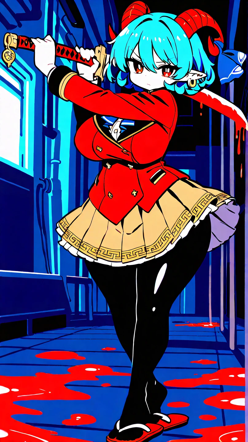 90s anime black skinned women with short black hair wearing a swat outfit