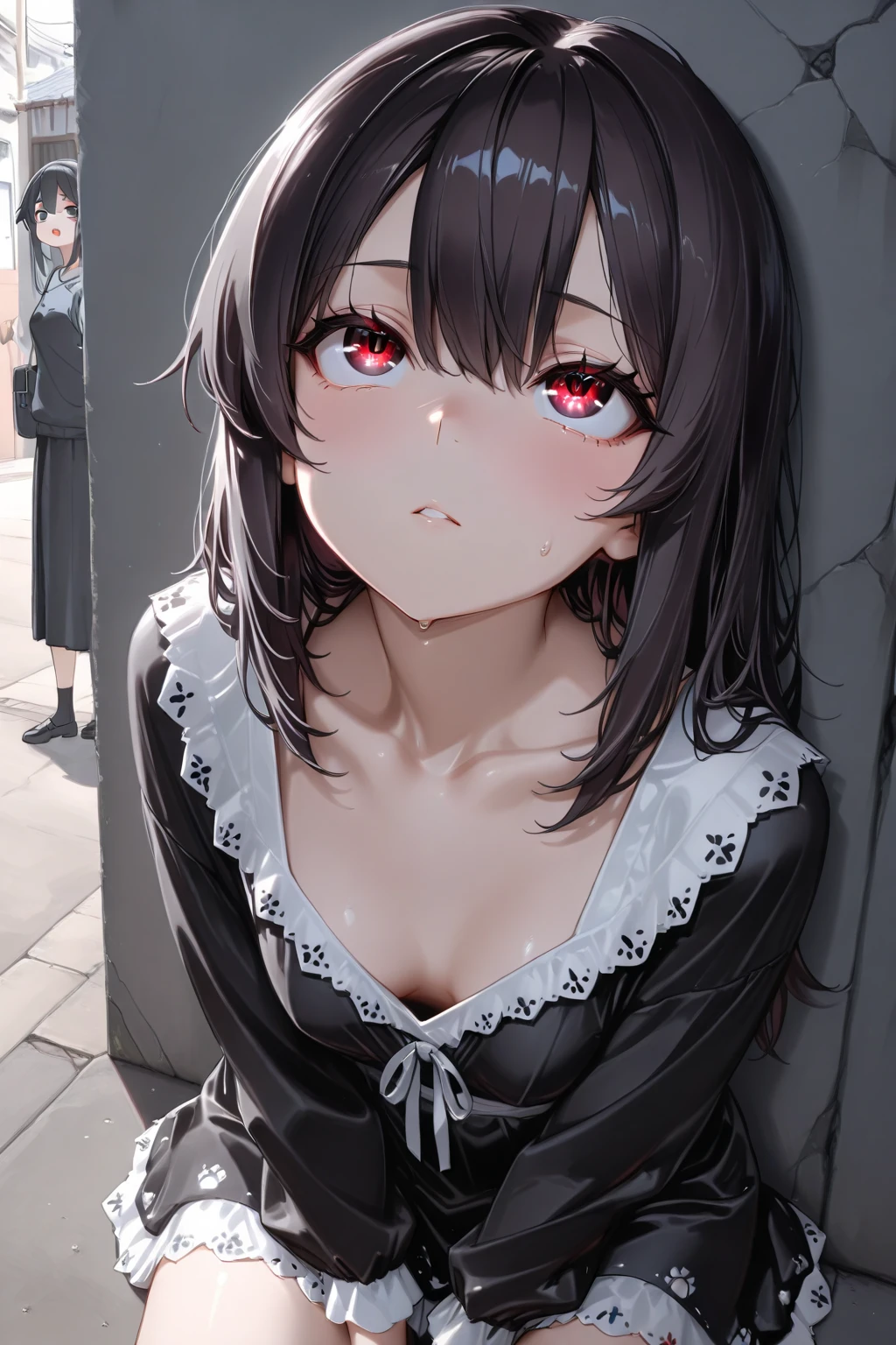 ,The hairstyle is cute,Eye Reflexes,Masterpiece,Highest quality,8k,A world of light,Highly revealing clothing,Feeling embarrassed,とてもFeeling embarrassed,Panty shot,(((blush)))(((Looking up)))