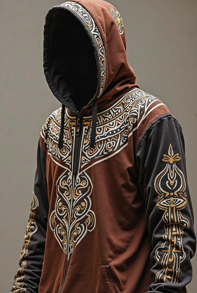 Complete hood leaves a mannequin completely faceless