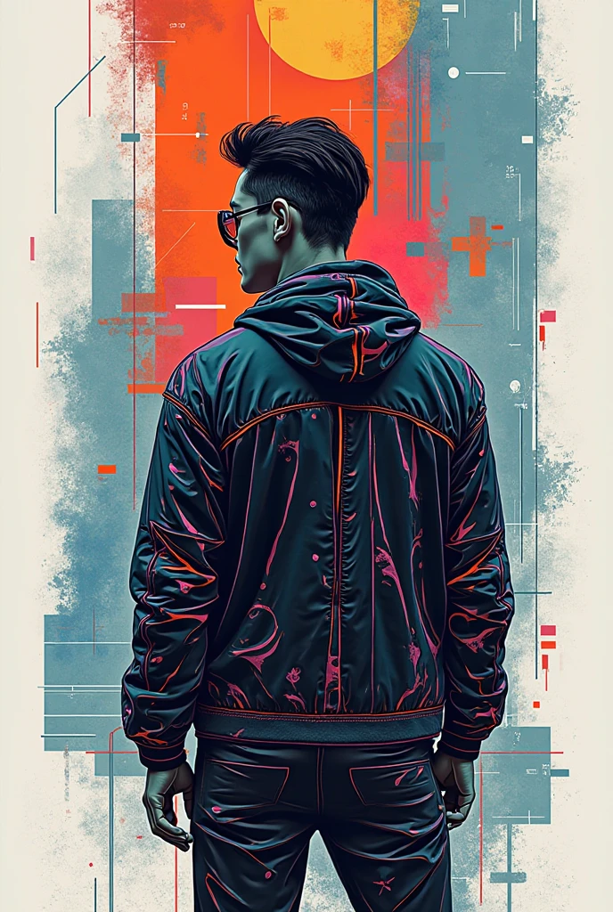 Snthwve Nvinkpunk style, (man in sunglasses wearing sweatshirt), (hallucinating colorful soap bubbles), by Jeremy Mann, by Sandra Chevrier, by Dave McKean and Richard Avedon and Maciej Kuciara, punk rock, tank girl, high detailed, 8K