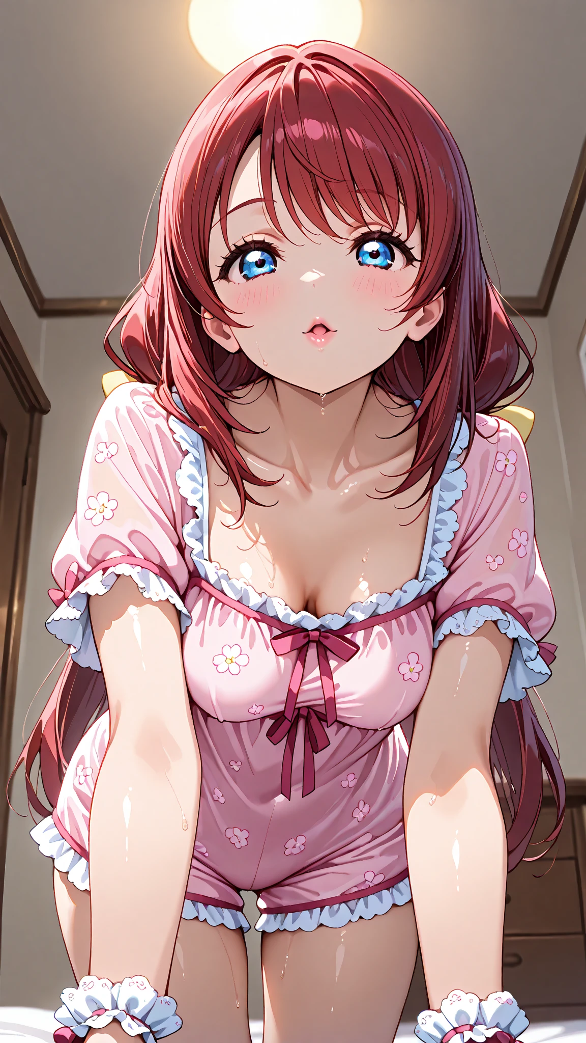 {{{{{16k,Ultra High-resolution realistic photograph of neat virgin junior high school girl's in loungewear with junior high ribbon as pretty as a actress in ribbon garden, junior high school girl's erotic expression at the moment she loses her virginity, She is a pure junior high school girl, but with each stroke she grew to love sex, shaking her hair with a superb ordinary position piston, her body hot and musky and naturally vocalizing, the unknown sensation enveloping her and dyeing her naughty expression, She's lying down and grabbing her legs with her hands and spreading them wide, Her awkward sex is rapidly improving, girl's sexuality is rising and Sensual Climaxing Face of an Innocent Junior High School Girl}}}}},{{Extremely detailed}},{{{{{dye her cheeks flush and integrated her head pure small, thick lips, Enchanting thick gross idol's Lips}}}}},{{{{{the bang hair}}}}},{{{{{with deep and sexy cleavage, She get more attractive and smoother her body, her expression and appearance are transformed into that of a pure, Her shame when her loungewear is rolled up exposing her body, Her white tits are so fluffy, and are depicted in great detail, cutely budding nipples, but her sex appeal from her cleavage fills the room, An junior high school girl is still tiny, but her bodyline and tits and hips are getting sexier and Cute, She has been reborn as a beautiful, sexy, one-in-a-thousand-year girl with a sparkling aura of cuteness that increases with each stroke as she moves up and down in the ordinary position in a cute, Her pussy and clitoris are overflowing with white fluid that confirms her pregnancy, Beautiful well-shaped cherry-red thick labia majora and labia minora}}}}}