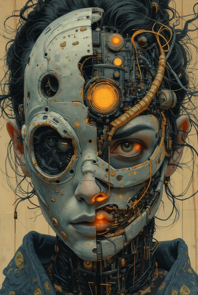 the anatomy of a zoombie head made of chess boards, an ultrafine detailed painting by james jean, octopath traveler, behance contest winner, vanitas, angular, altermodern, surreal