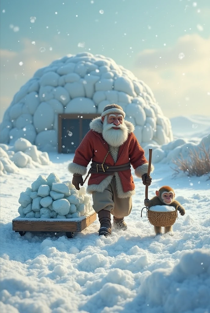 SemlaStyle a hobbit going on an adventure with friends <lora:SemlaStyle-000007:0.5>