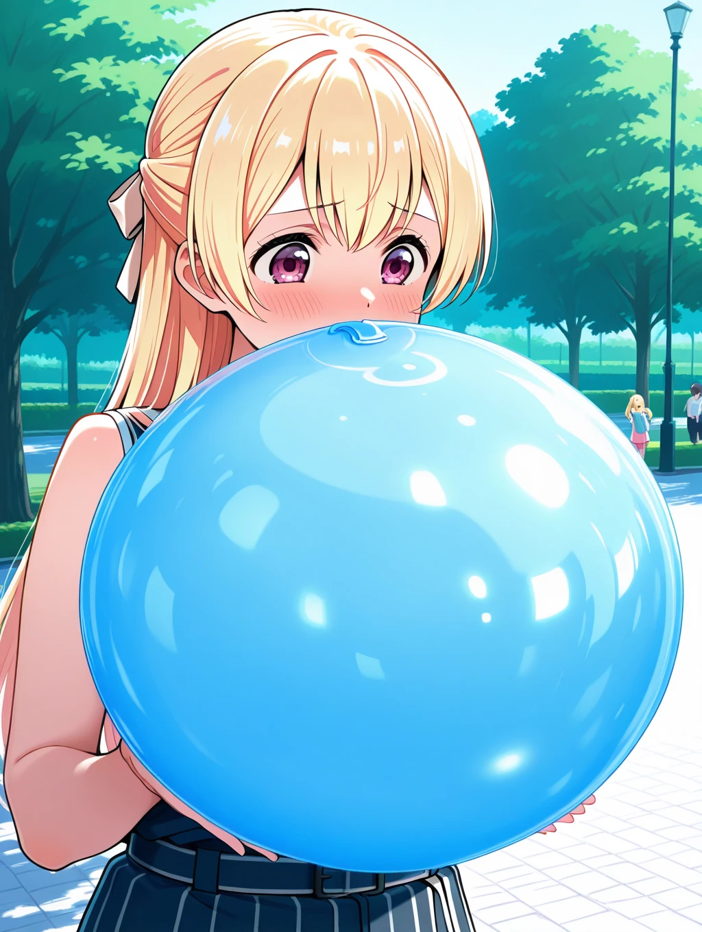 Nsfw:1.5, one girl, huge breasts:3.3, big plump nipples:2.5, blonde hair, twin tail hair, ahegao, smile,acme face,shiny skin, Super plump:1.8, shot from below:2.0, wet skin:2.0, big ass, obesity,white knee socks, a lot of sweat, ejaculation:1.5, Futanari:3.0, huge penis:1.5, large amount of semen:1.5, baseball cap, baseball uniform, squatting, fat penis