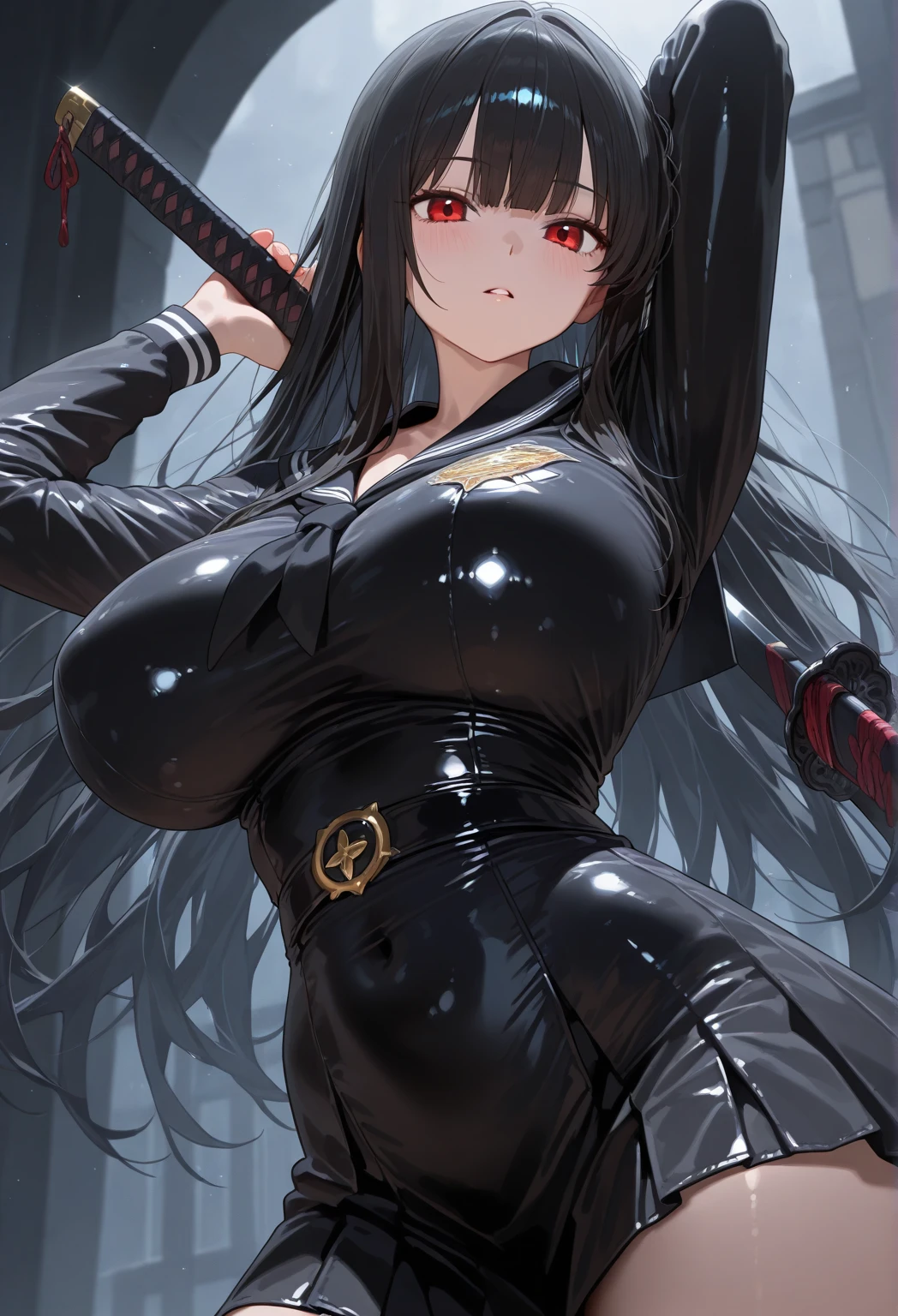  22 years old, (milf:0.8), (solo:1.5), (sfw:1.25), cute breast, beautiful breasts, medium tits,black suspenders,(Bulging ,big breasts:1.1),(Black miniskirt:1.3),garters,Gaze,Small face,bangss,holster,Belt Armament,Beautuful Women, thin waist, big ass:1.0, Raised sexy, (dark green mediumlong hair,side ponytail,hair between eyes,bangs, dark blue eyes, light smile, big , Revimpling fabric, earrings, Hand gloves, detailed face,(smoking:1.3),detailed and beautiful eyes,beautiful detailed lips,Rolling her eyes,manner,(ultra high resolution, 8K RAW photo, photo realistics, thin outline:1.3, clear focus), best qualtiy, natural lighting, textile shading, field depth (Bright pupils, fine detailed beautiful eyes with highlight:1.3, high detailed face), Red lip, fine realistic skins:1.1, looking down viewers:1.3, (dynamic angle:1.3, front view:1.1, breast focus:1.3, from below:1.2), (dynamic posing:1.5, sexy posing:1.2, leaning forward),Youghal, side lock, hair ornaments, hair band,nice,garden background,artistic rendering,Super detailed,(highest quality,4k,8K,High resolution,masterpiece:1.2),Bright colors,studio lighting ,in usa military base,