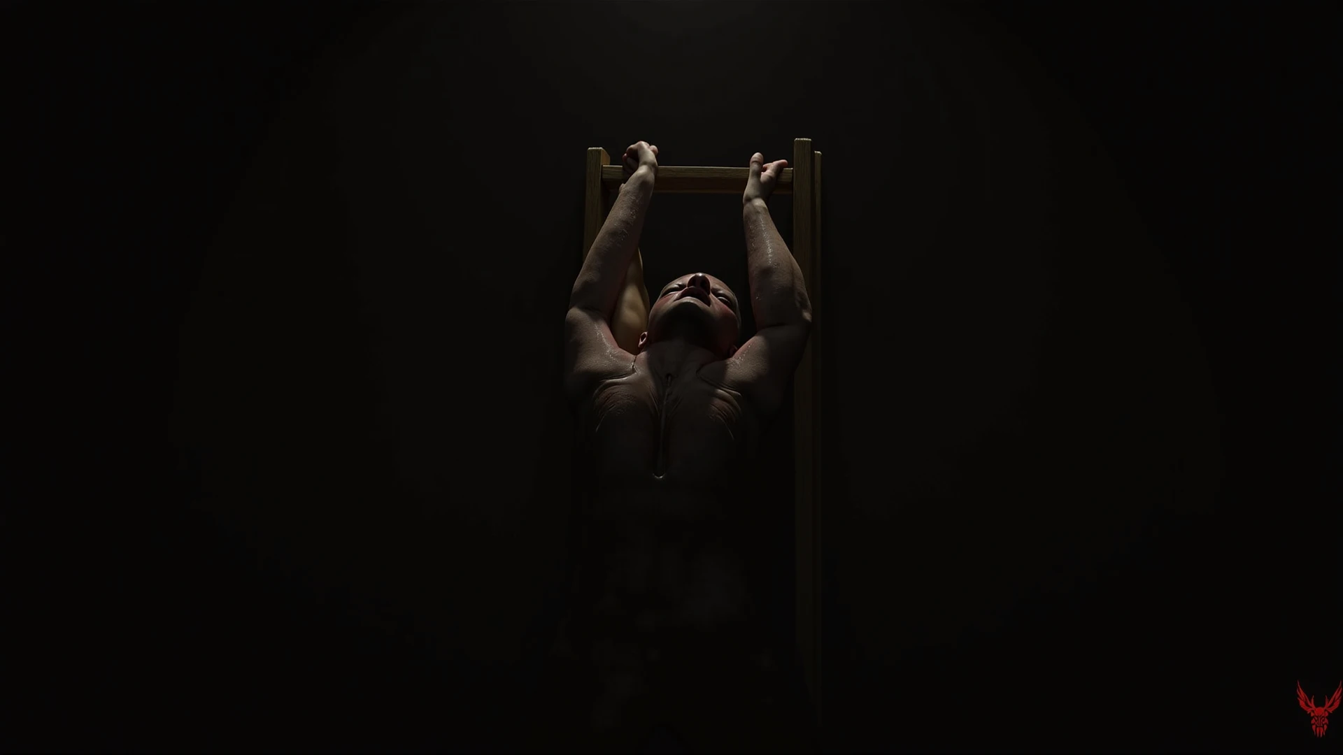 (best quality,4k,8k,highres,masterpiece:1.2),ultra-detailed,(realistic,photorealistic,photo-realistic:1.37),wood statue,flexible woman,contortionist style,circus, cinematic, detailed facial features,beautiful detailed eyes,beautiful detailed lips,elongated body,expressive pose,smooth texture of the wood,light and shadows,impressive perspective,distorted proportions,vivid colors,sharp focus,physically-based rendering,atmospheric lighting,cinematic colors,warm and earthy tones,eye-catching contrast,fine lines in the muscles,symmetrical balance,artistic composition,meaningful expression,emotional storytelling.