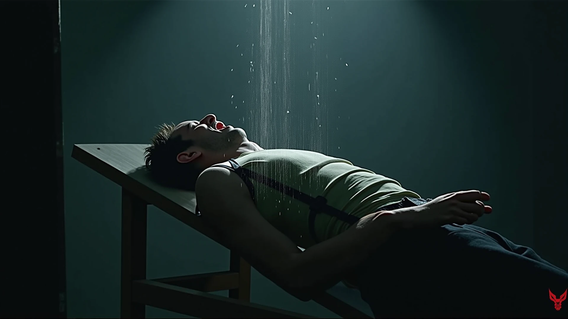SoakingWetClothes, handsome thin man laying partially submerged in washing machine, wearing denim jeans, white t-shirt , magnificent, maximum details, extremely hyper aesthetic, cinematography, intricately detailed, <lora:SoakingWetClothes2_3:1.15>