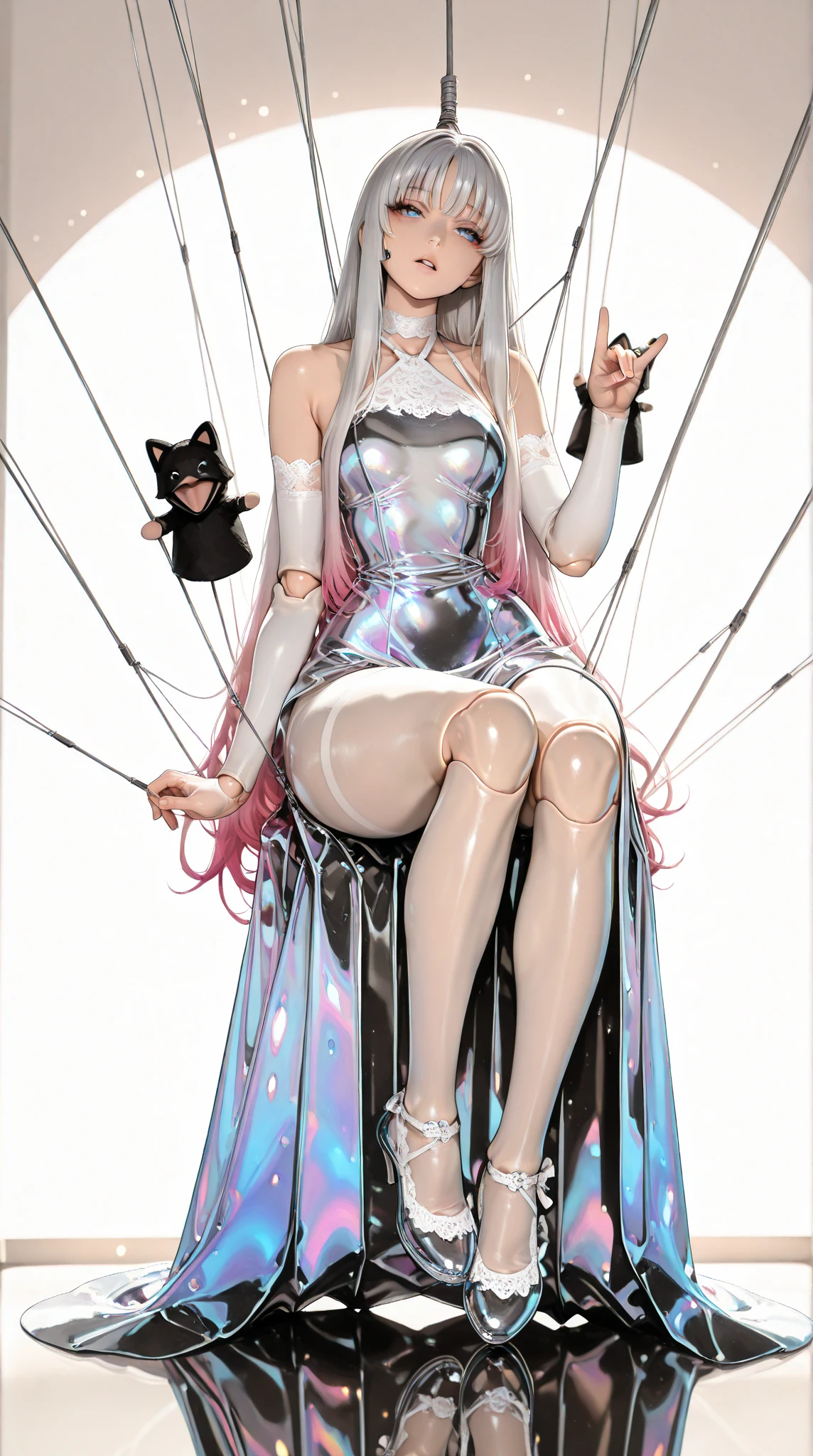 The beautiful girl in lace top and leggings is sitting astride a pile of skeletons in the center of the picture. She is holding a trembling sausage with juice squeezed out in her hand and smiling. There are multiple comic storyboards in the background，cbt, sausage bondage,sausage insertion,Sexy, trampling sausage with high heels heel,(masterpiece, best quality:1.2)，1 beautiful girl,sexy，comic storyboard:2, leggings, sit astride, axially symmetrical:2, ,femdom，sounding，cbt，hold，smile，colorful，leggings，thin gap，cameltoe，insertion，trembling，juice，spray， Long hair,Lace top,Sexy, Shiny leggings, High heel，cleveage, trampling, in forest, saliva , Mucus，