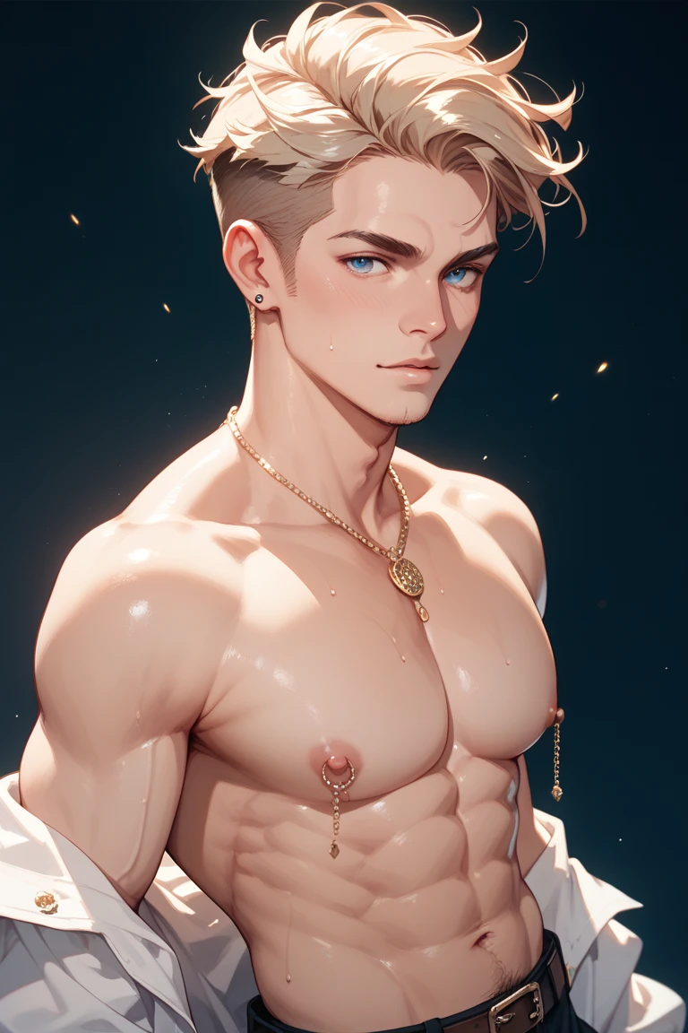 ((two boys)) High Art - Portrait of Apollo, god of love and beautyand a beautiful young man Cypress, 18 years old, ideal build, round soft buttocks ! ((((surrounded by giant wriggling wet penises, phalluses, dicks))), His beauty is incredible . body structure - perfection ! Handsome young man . naked. only a loincloth . perfect chest muscles and big nipples on the chest . Emerald eyes . blonde hair ,on the neck there is a gold chain with a sparkling pendant and on the hand there is a sparkling bracelet. In the Golden Palace ! top quality.