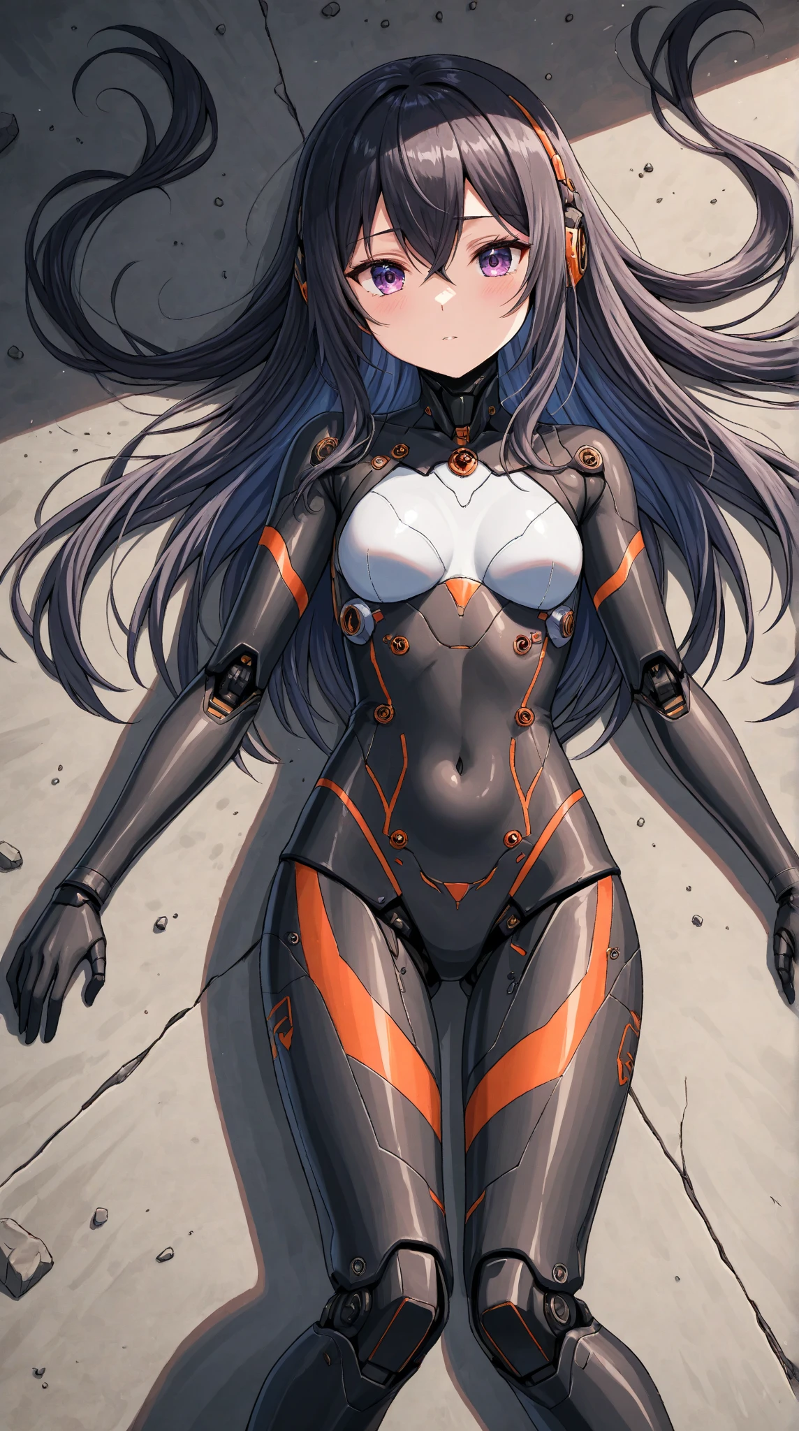a cartoon picture of a woman in a black and white outfit, Warframe Smooth Thighs, Very detailed ArtGerm, Anime beauty, Very detailed and beautiful fan art, Anime manga girl, beautiful attractive anime woman, anime figure; Full-body art, ash, Detailed anime character art, Female action anime girl, 8K high quality detail art,lean legs,in a cluttered environment,oda'graffiti on back,in dire circumstances,look of anguish,tightsuit,Abs,,The body is bound,Female prisoners,long slim figure,lie,scary cells,Lying in a public toilet,Urinal pools