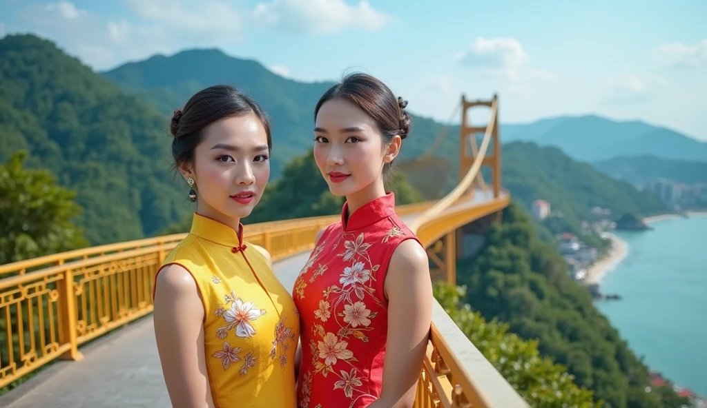 best quality, masterpiece, highres, 1girl,china dress,Beautiful face,
hair ornament, solo,looking at viewer,smile,closed mouth,lips,
china dress,dress,hair ornament, necklace, jewelry, long hair, earrings, chinese clothes,
architecture,east asian architecture,building,outdoors,rooftop,city,cityscape
