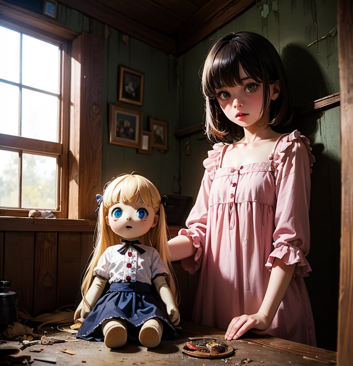 P becomes a little girl