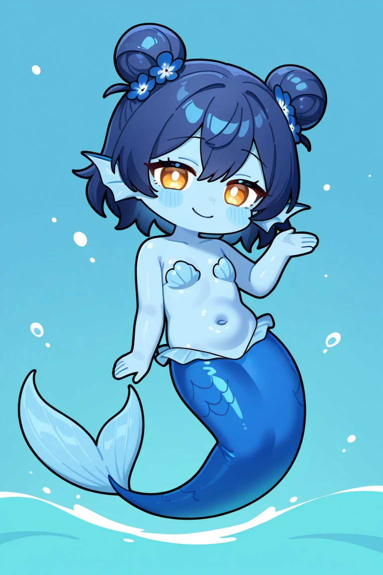 Blue Mermaid、Clothes、abdomen、Hard scales