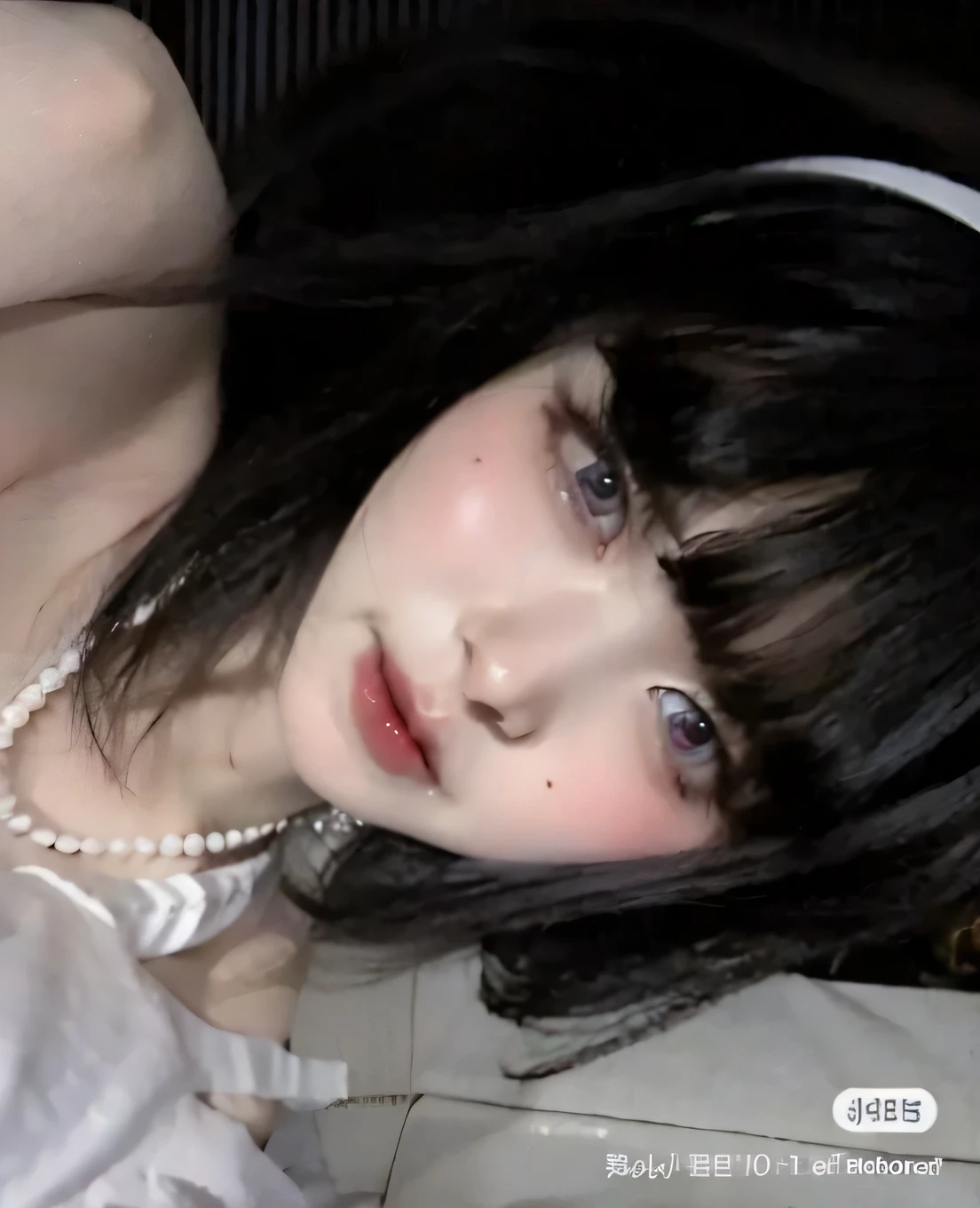 Blonde woman with long hair and piercings posing for a photo., with long black hair, with long black hair, Perfect white hair girl, Ava Max, tifa lockhart with black hair, pale porcelain white skin, anime girl in real life,  with black hair, extremely black hair, very black hair, with long black hair, her hair is black
