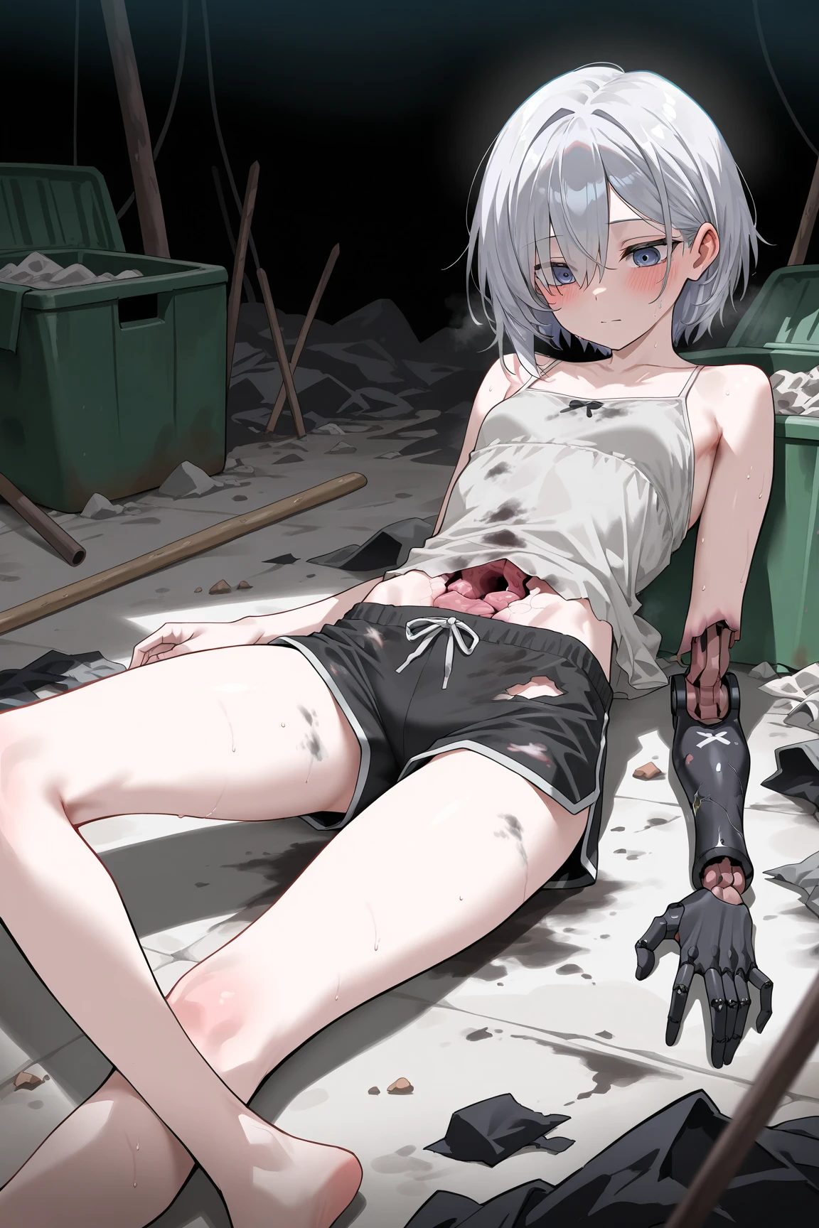 lying、vaginale,Sex、Hardcore、Nipples、Raped by a scary yankee、Deepthroat、Oral sex、Blowjob、Penis insertion、Pussy、Covered in semen、Many large bruises、Girl、Girl、Short、Younger、Lower school year、Baby Face、flat chest、Watery eye、Marks of being beaten、Violence、Scared、At elementary schools, parks, homes, etc.、Bandage、Fashionable clothes、Dynamic Angle、masterpiece、best quality、ultra-detail、scar、My hair is messy、scream and ask for help、Your clothes are torn、Butt