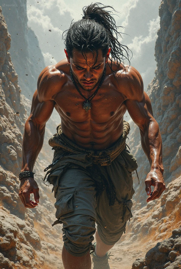 A man lost in big forest for long time and he is struggling to find out his home back but he is roping tightly and cause of long time loss in dark forest his body is changed