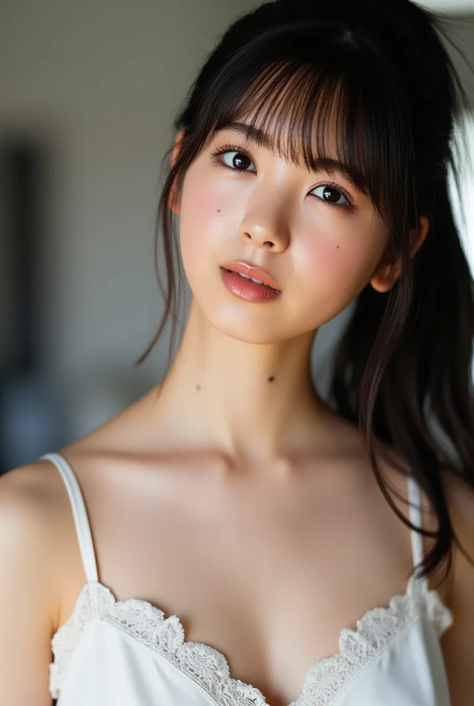 RAW Photos,Award-winning photo,(masterpiece:1.3),(Highest quality,Super detailed,Complex),Professional photography,Professional Lighting,High resolution,High Dynamic Range,(((Photo Real,Ultra-realistic,Realistic,8K Ultra HD))),beautifully、aesthetic,Slim waist,sexy,Focus on your audience,wonderful,Slim, attractive woman, 22 years old,Gorgeous Korean Women,Scattered beneath the surface,Detailed face,HotFire,beautifullyする,(Cute eyes:1.2),Open your bright eyes,kkw-skin it,AS-Adult, Huge breasts, Long Hair, whole body ,sexy lingerie, stockings, Dynamic pose,