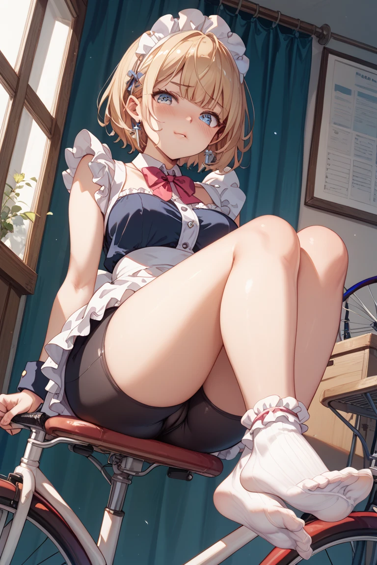 ​masterpiece:1.2、top-quality)、realisitic、(Authentic Photos、intricate detailes、depth of fields)、(1girl 、)、(((handjob))), make - up、Parted lips、Highly detailed perfect face、wicked smile、(mideum breasts:1.1)、Constriction、Shiny coral lips、Blonde hair、blue eyess、poneyTail、（sitting on the seat in train、white sailor uniform）、((sit with legs apart))、（sweating：1.2）、（wet​）、A sexy、red blush、thighs thighs thighs, 1boy, ((penis)), cum, Only the lower half of the man is shown、front、(Angle from above)、I can see your white panty))、She touches his penis with her hand、