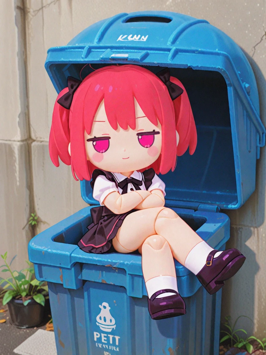 best quality, 32k, (chibi character, super deformed, full body, big head:1.5, 3D), cute girl, playful facial expressions, playful sexy poses, shining eyes, ahoge, cute clothes