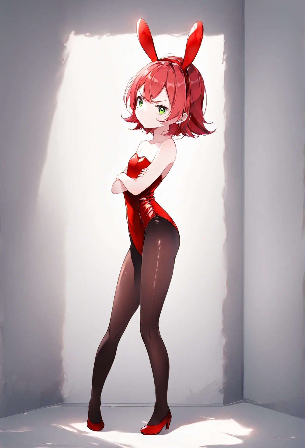 young girl, red hair, 18 years old, small breasts, small biotype, bob hair, tattoed arms, black tattos, piercings in face, , black dress, black letter dress, short dress, punk dress, wearing fishnet stockings, black boots, smiling, looking at viewer, holding beer cup, 4k, masterpiece