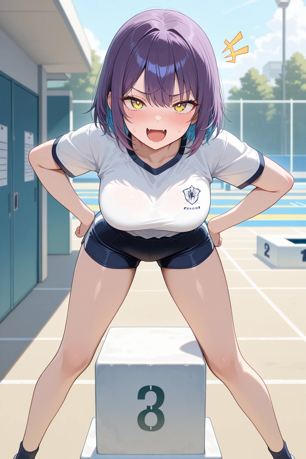 (((((whole body)))))、Youmu,School swimsuit、Looking at the audience、Embarrassed look 、((Spread your legs)),、