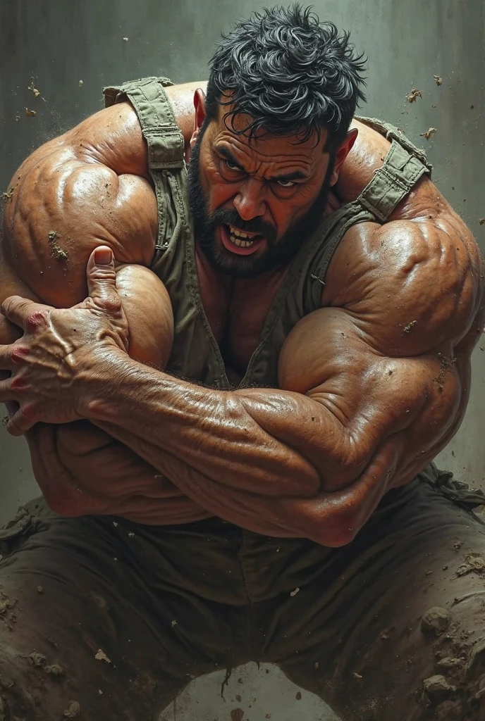 a strong guy tocidate different type
