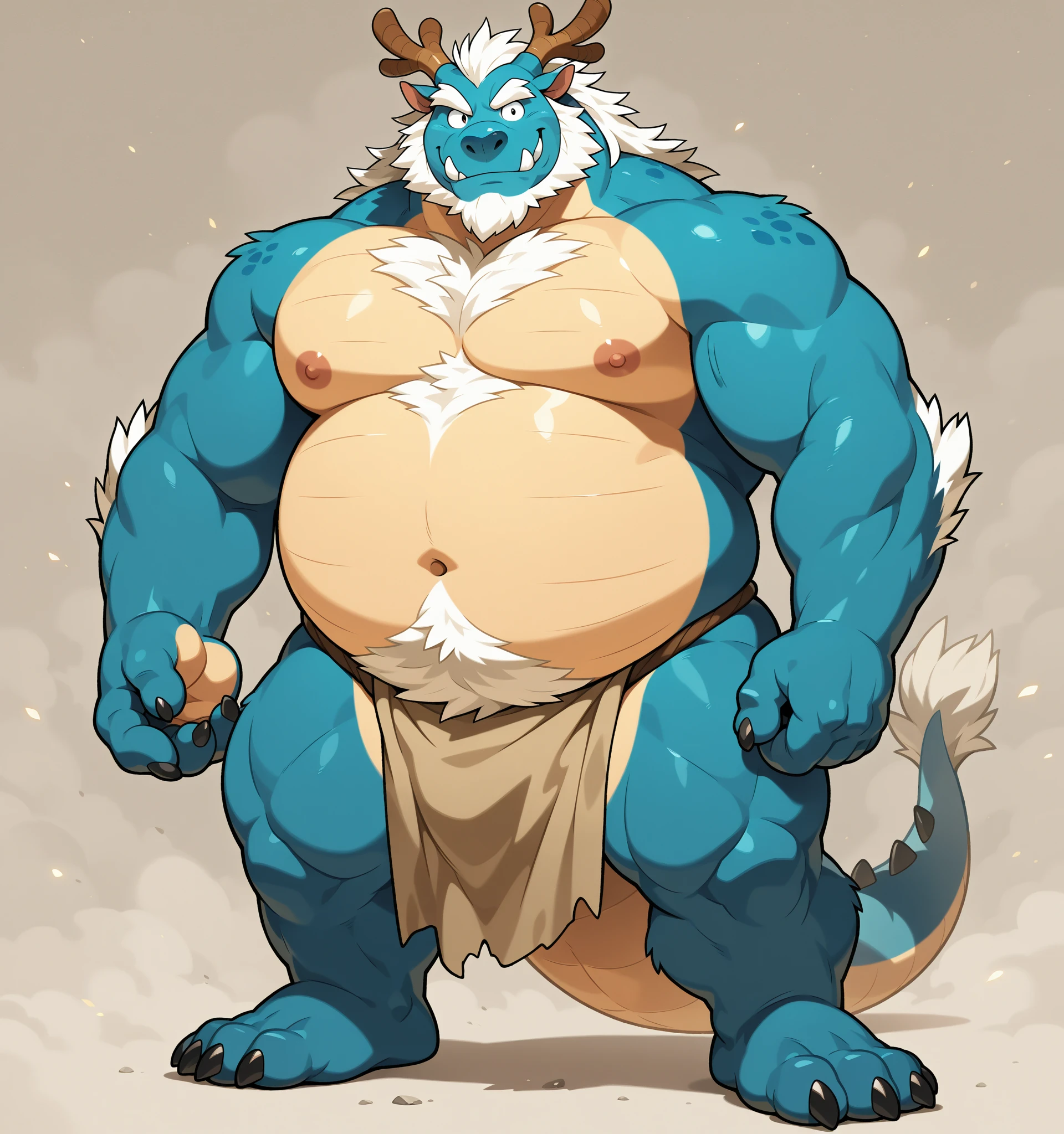 Wolf‚ male‚big sphere belly‚big belly‚bulge crotch in loincloth‚fat belly‚fat arm‚big chest‚pregnant‚muscular‚bodybuilder‚big abdominal muscle‚loincloth‚juicy chest‚big fat belly‚huge bulge belly‚A loincloth with a huge bulge in crotch‚huge belly muscular ‚titan belly‚huge bulge belly‚big fat belly ‚gigantic belly