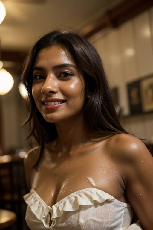 28 year old, wet hair smile,naked, golden ratio face,masterpiece,(upper body photo),((showing breast)),moaNing loud, (while giving blow job),no make up, raw photo,sexy breast pressed ,while relaxing, face splashed with white cum,In a messy bed,sexy expression, Sexy BODY SHOT, naked,(((Closeup body bustshot))), sexy,(((ultrarealistic skin))),Realistic still of a nude woman,highly detailed face and body,(( seducing)),((mrunhwx woman)),((nude)),((free shaggy hair)) after waking up from bed, beautiful eyes ,emotional, harmonious, vignette, 4k epic detailed, shot on samsung galaxy s23 gear, 35mm photo, sharp focus, high budget, epic, gorgeous, film grain, no  makeup,((indian bridal hair)),grainy, (Raw photo:1.1), ((Full body Portrait)),indian nude woman, ((mrunhwx woman)) , (intricate details, masterpiece, best quality:1.4) , looking at viewer, outdoors, day, highly detailed face, ((mrunhwx woman)), beautiful eyes, cute, enchanted, magic, stunning, intricate, elegant, highly determined, colorful